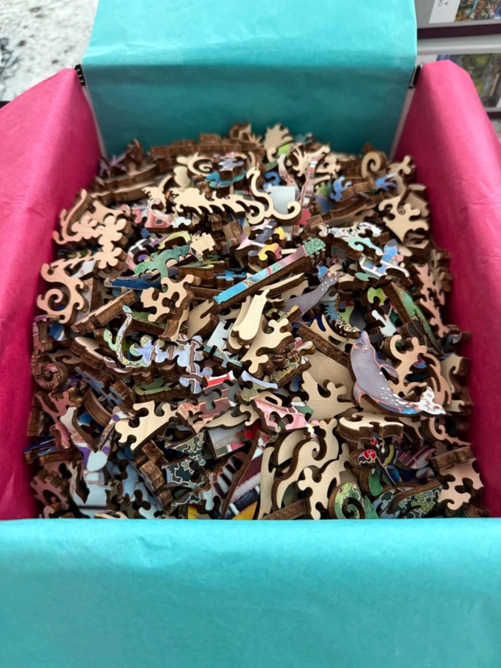 LIBERTY PUZZLES Maui Linnea Pergola Colorful Wooden Coastal Jigsaw - Picture 4 of 4